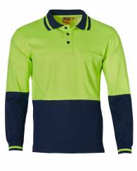 Hi-Vis TruDry Safety Polo L/S, Men's